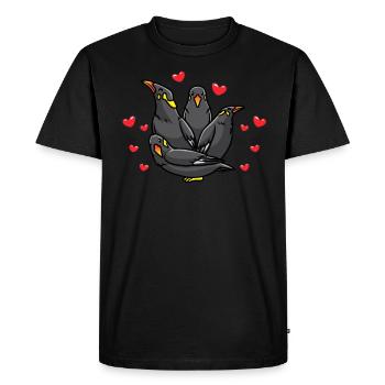 Beo Bird Mynah Amateurs d’oiseaux - T-shirt Premium bio Homme - noir - Devant - Nico (187cm)