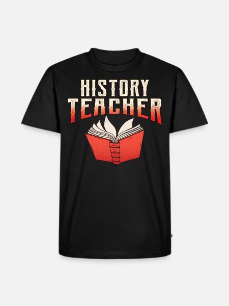 Professeur d’histoire Professeur d’histoire Histoire - T-shirt Premium bio Homme - noir