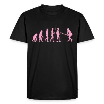 Field Hockey Evolution - Men's Premium Organic T-Shirt - black - Front - Nico (187cm)
