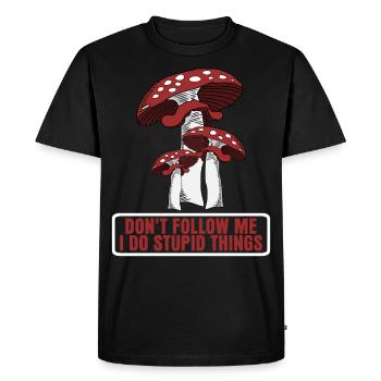 Fly agaric Fly agaric Mushroom Pickers - Men's Premium Organic T-Shirt - black - Front - Nico (187cm)