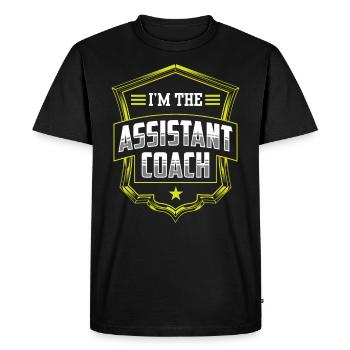 I am the Assistant Trainer Coach Assistant - Men's Premium Organic T-Shirt - black - Front - Nico (187cm)