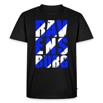 Ravensburg Upper Swabia Hometown Gift Idea - Men's Premium Organic T-Shirt - black - Front - Nico (187cm)