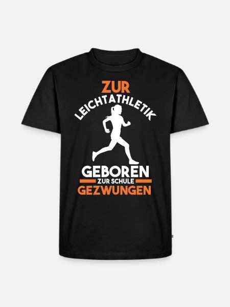 Leichtathletik - Männer Premium Bio T-Shirt - Schwarz