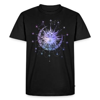 Magie Spirituelle Soleil Symbole Magique Occulte - T-shirt Premium bio Homme - noir - Devant - Nico (187cm)