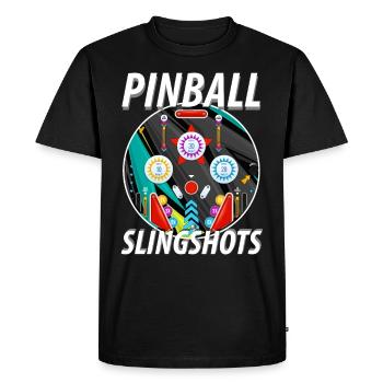 Pinball Slingshots Pinball Machine - T-shirt Premium bio Homme - noir - Devant - Nico (187cm)