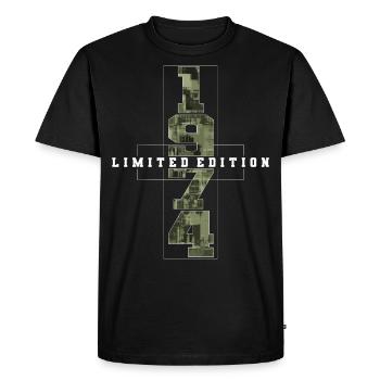 Camouflage 1974 Né en 1974 Hommes - T-shirt Premium bio Homme - noir - Devant - Nico (187cm)
