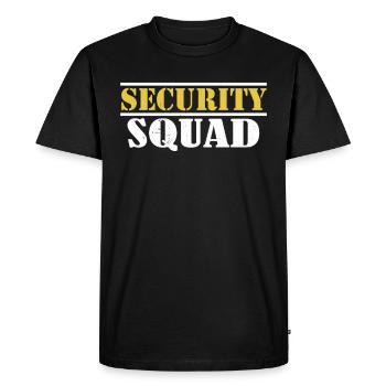 Security Squad Security Security Bouncer - Men's Premium Organic T-Shirt - black - Front - Nico (187cm)