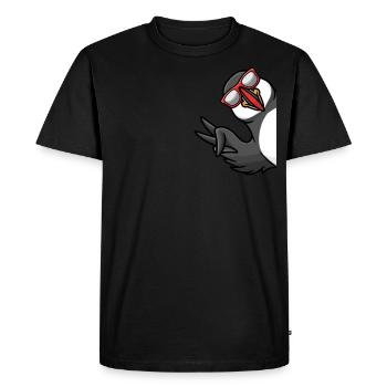 Amateurs d’oiseaux macareux moines - T-shirt Premium bio Homme - noir - Devant - Nico (187cm)