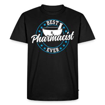 Best Pharmacist of All Time Pharmacy Pharmacist - Men's Premium Organic T-Shirt - black - Front - Nico (187cm)