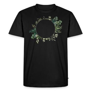 Couronne de fleurs de mariage I Bride Bouquet Boho Style - T-shirt Premium bio Homme - noir - Devant - Nico (187cm)