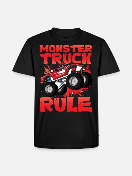 Monster Truck Rule - Men's Premium Organic T-Shirt - black