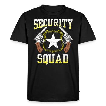 Security Team Security Bouncer Security - Men's Premium Organic T-Shirt - black - Front - Nico (187cm)