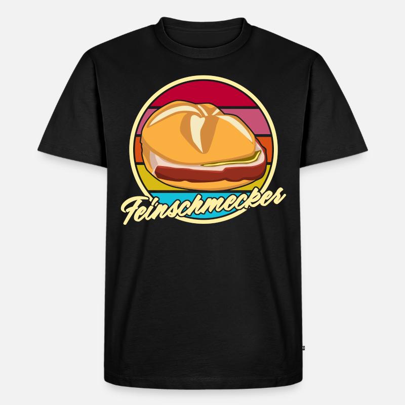 Leberkäse Feinschmecker Leberkas - Männer Premium Bio T-Shirt - Schwarz