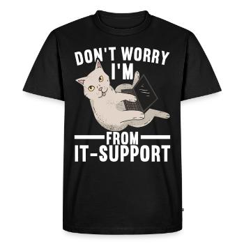 Programmers Programming Computer Scientists - Men's Premium Organic T-Shirt - black - Front - Nico (187cm)