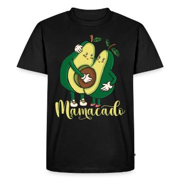 Mamacado Avocat Grossesse Maman - T-shirt Premium bio Homme - noir - Devant - Nico (187cm)