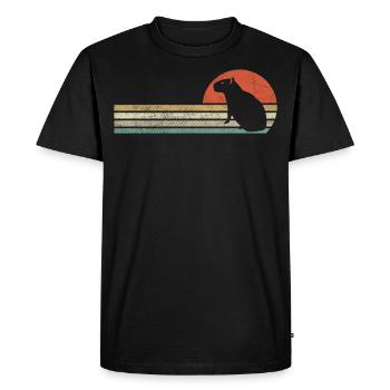 Capybara animal capybara rongeur - T-shirt Premium bio Homme - noir - Devant - Nico (187cm)