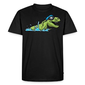Entraîneur de natation Natation Natation - T-shirt Premium bio Homme - noir - Devant - Nico (187cm)