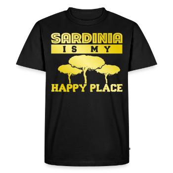 Sardaigne Sardaigne Arbres Sardaigne - T-shirt Premium bio Homme - noir - Devant - Nico (187cm)
