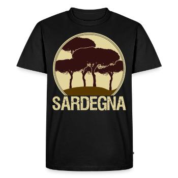 Sardaigne Sardaigne Sardaigne - T-shirt Premium bio Homme - noir - Devant - Nico (187cm)