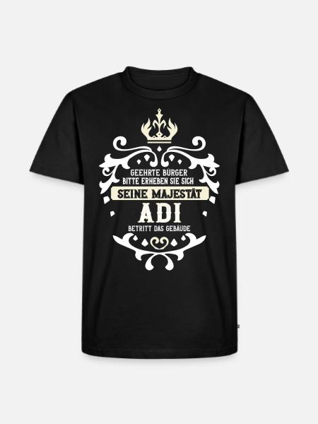 Adi - Männer Premium Bio T-Shirt - Schwarz