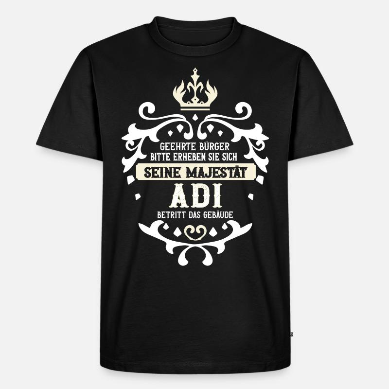 Adi - Männer Premium Bio T-Shirt - Schwarz