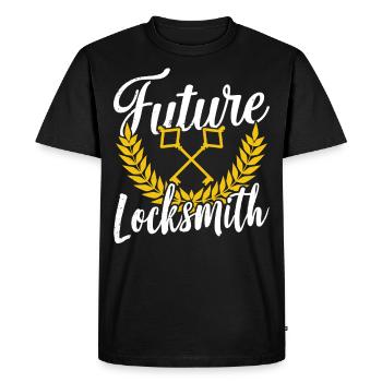 Future Locksmith Locksmith Locksmith - Men's Premium Organic T-Shirt - black - Front - Nico (187cm)