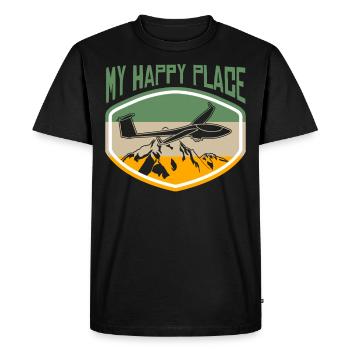 Planeur Planeur Planeur Planeur Planeur - T-shirt Premium bio Homme - noir - Devant - Nico (187cm)