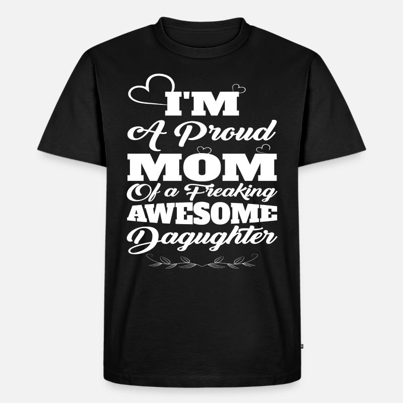 Mutter Und Tochter - Männer Premium Bio T-Shirt - Schwarz