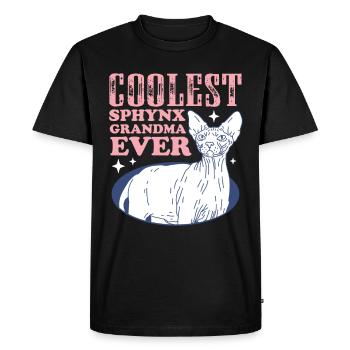Sphynx Cat | Cat Owner Cat Mom Gift - Men's Premium Organic T-Shirt - black - Front - Nico (187cm)