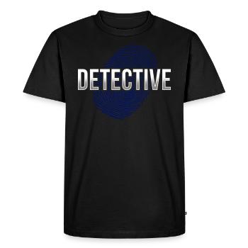 Détective Détective Privé Détective Privé Détective Privé - T-shirt Premium bio Homme - noir - Devant - Nico (187cm)