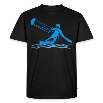 Kitesurf Kitesurf kitesurfer - T-shirt Premium bio Homme - noir - Devant - Nico (187cm)