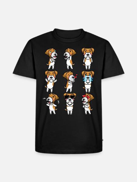 Kromfohrländer Dog Emotions - Men's Premium Organic T-Shirt - black