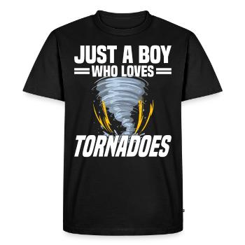 Tornado Hunter Tornado Tornado Chaser Ouragan - T-shirt Premium bio Homme - noir - Devant - Nico (187cm)