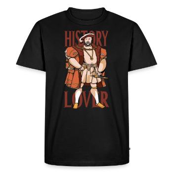 Amateurs d’histoire Histoire Profession Historien - T-shirt Premium bio Homme - noir - Devant - Nico (187cm)