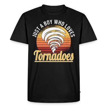 Tornado Hunter Tornado Tornado Chaser Ouragan - T-shirt Premium bio Homme - noir - Devant - Nico (187cm)