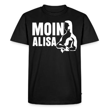 Hambourg Moin St. Pauli - T-shirt Premium bio Homme - noir - Devant - Nico (187cm)