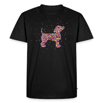 Chien Dressage de chien Chiens Amour de chien - T-shirt Premium bio Homme - noir - Devant - Nico (187cm)