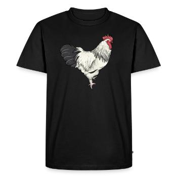 Sundheimer Hühner I Chicken Poultry Motif for - Men's Premium Organic T-Shirt - black - Front - Nico (187cm)