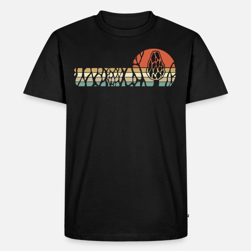 Morcheln - Männer Premium Bio T-Shirt - Schwarz