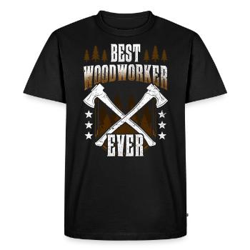 Le meilleur menuisier de tous les temps - T-shirt Premium bio Homme - noir - Devant - Nico (187cm)