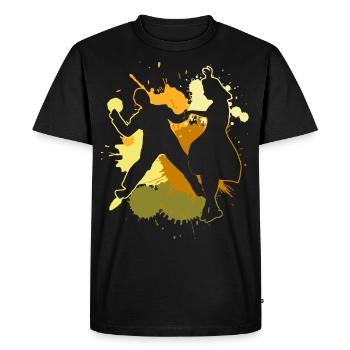 Boogie Woogie Dancers Dance Swing - Men's Premium Organic T-Shirt - black - Front - Nico (187cm)