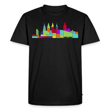 Chemnitz Sachsen Retro Chemnitzer - Men's Premium Organic T-Shirt - black - Front - Nico (187cm)