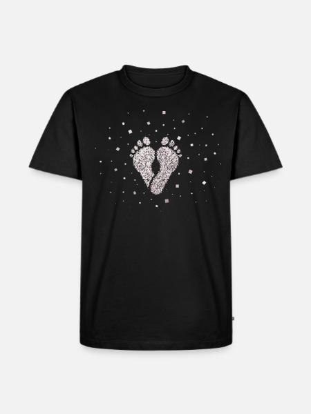 Fusspflege Fuss Füsse Fusspflegerin - Männer Premium Bio T-Shirt - Schwarz