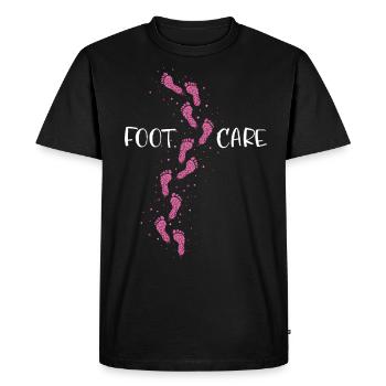 Soins des pieds Podiatre Pédicure - T-shirt Premium bio Homme - noir - Devant - Nico (187cm)
