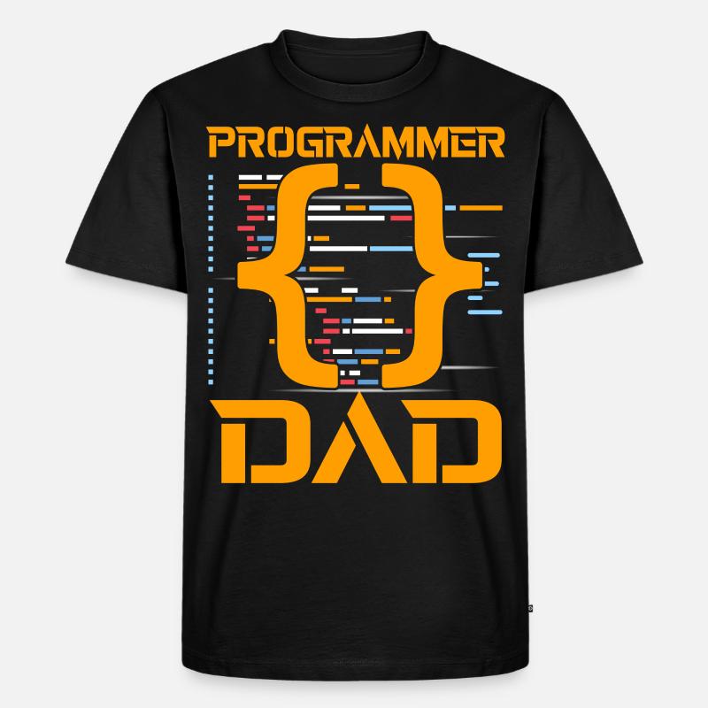 Programmer Dad - Men's Premium Organic T-Shirt - black