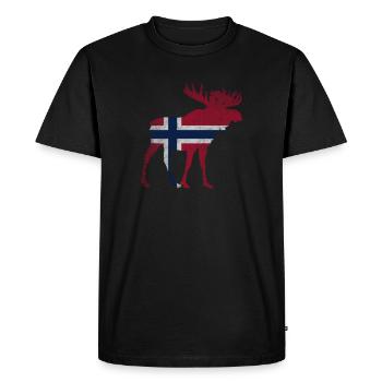 Norvège Norvège Orignal - T-shirt Premium bio Homme - noir - Devant - Nico (187cm)