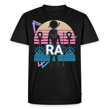 Ra Dieu Égyptien Egypte Cadeau - T-shirt Premium bio Homme - noir - Devant - Nico (187cm)