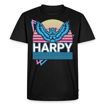 Harpie Mythologie Grecque Cadeau - T-shirt Premium bio Homme - noir - Devant - Nico (187cm)