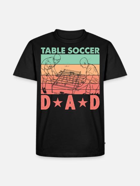 Table Soccer Dad - Men's Premium Organic T-Shirt - black