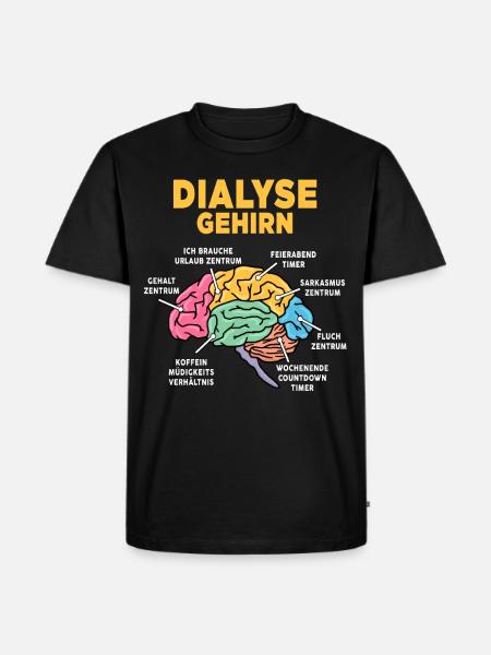 Dialyse - Männer Premium Bio T-Shirt - Schwarz